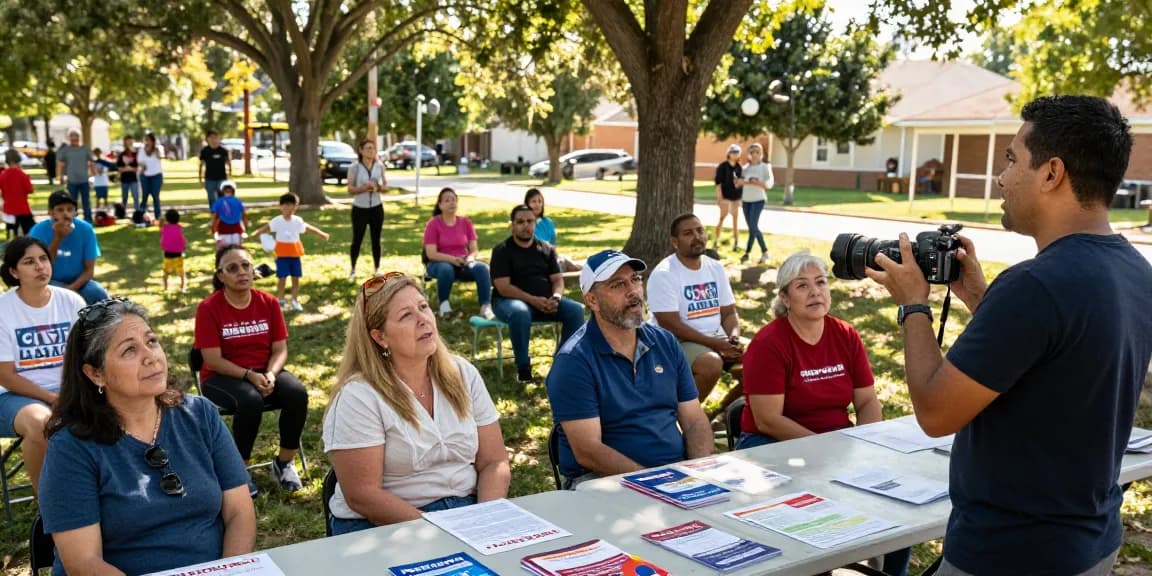Community engagement event discussing concerns about Casey Askar's candidacy.