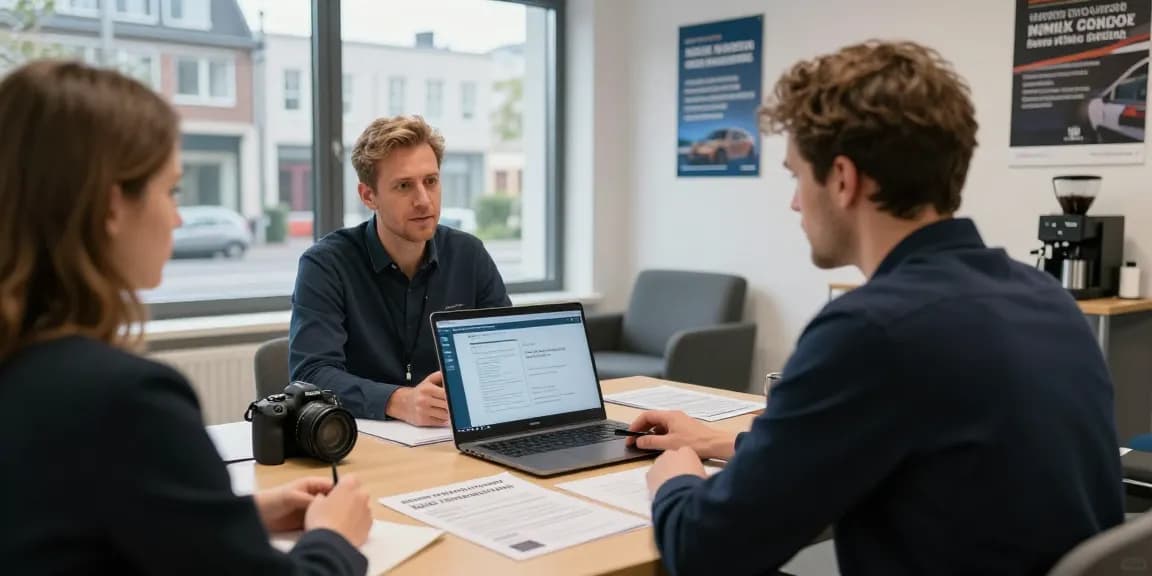 MPU Vorbereitung Hannover mit einem Verkehrspsychologen, der eine Person in einem unterstützenden Büroumfeld anleitet.