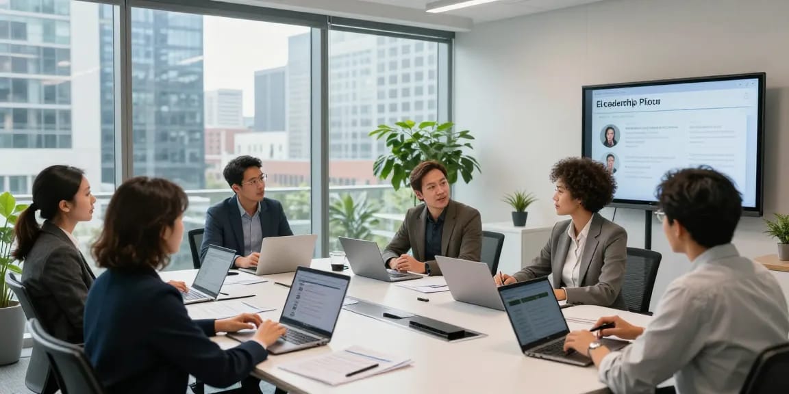 Wertschätzung Arbeit: Professionelle Teamdiskussion zur Verbesserung der Unternehmenskultur.