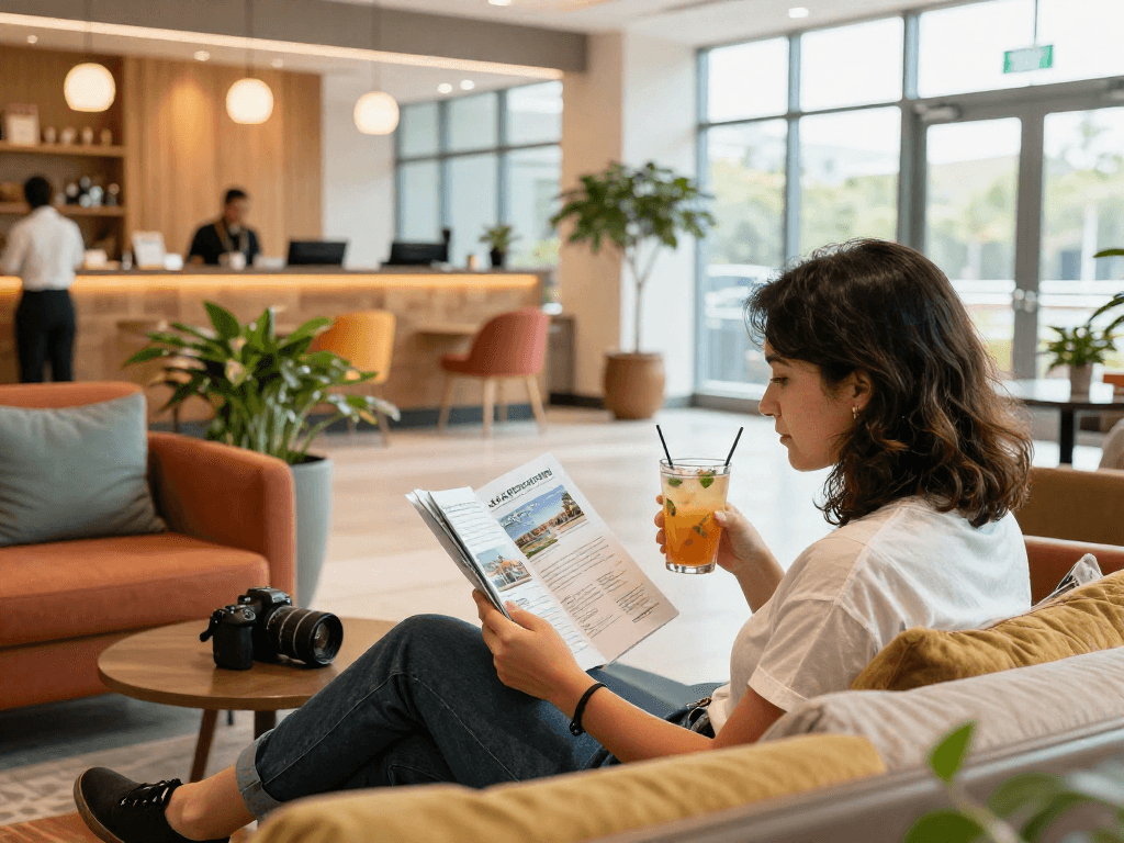 rokok 88 welcomes guests in stylish hotel lobby offering comfort and relaxation