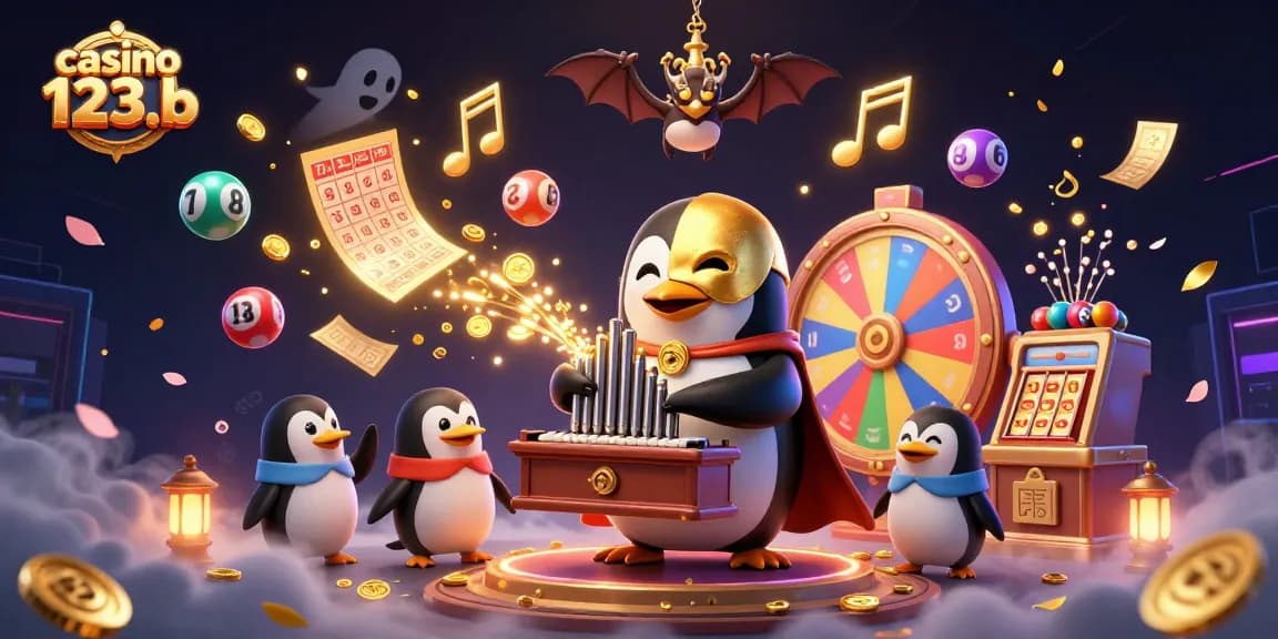 Engage in exciting gaming adventures at casino 123b, featuring vibrant lottery elements and golden rewards.