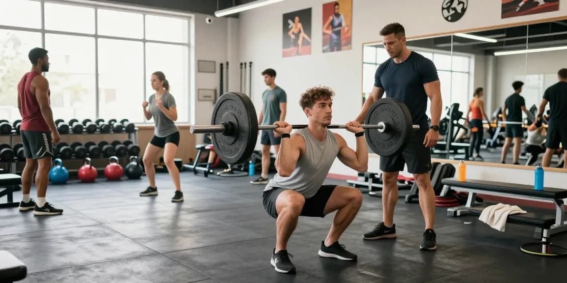 Anabolika Shop showcasing a bodybuilder training intensely in a modern gym, energizing atmosphere with motivating surroundings.