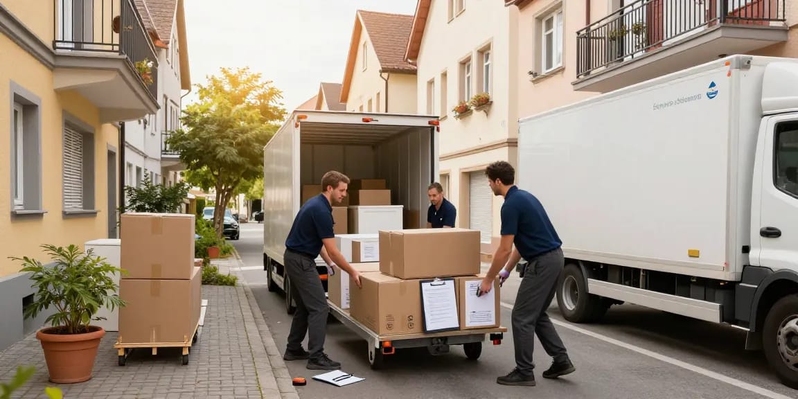 Umzugsunternehmen Schwetzingen bei professionellem Umzug mit Möbeln und Umzugskisten