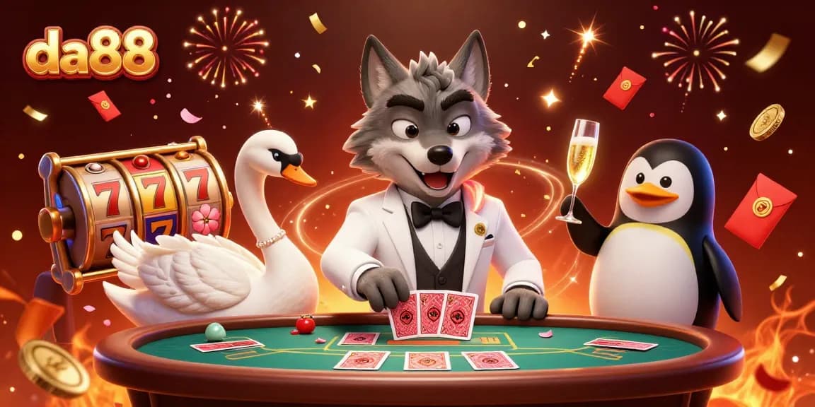 Engage with da88's exciting slots experience featuring vibrant characters and dynamic casino elements.