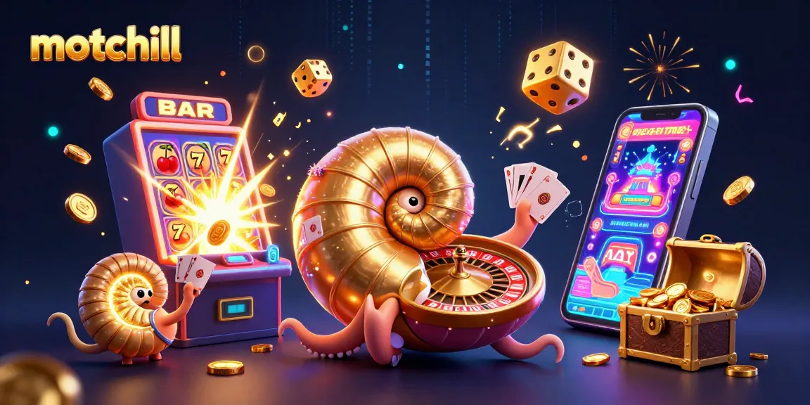 Experience the thrill of motchill gaming with vibrant casino elements and dynamic characters.