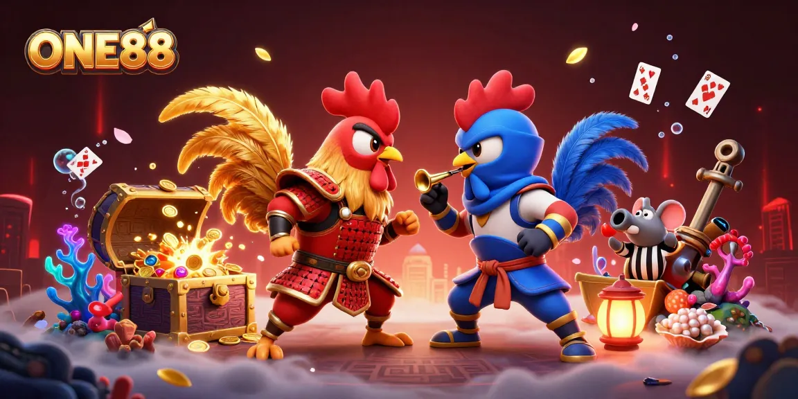 Join the action at ONE88 with thrilling cockfighting and vibrant gaming atmosphere.
