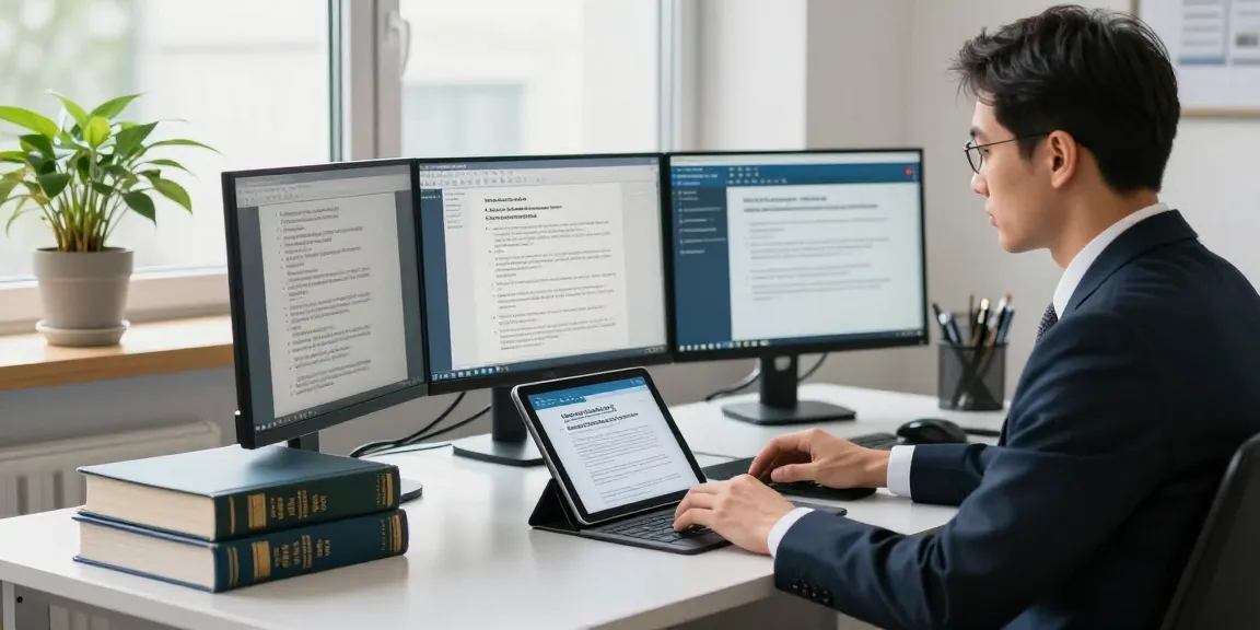 Valken Legal Sanktionsprüfung: Anwalt analysiert Sanktionslisten in modernem Büro.