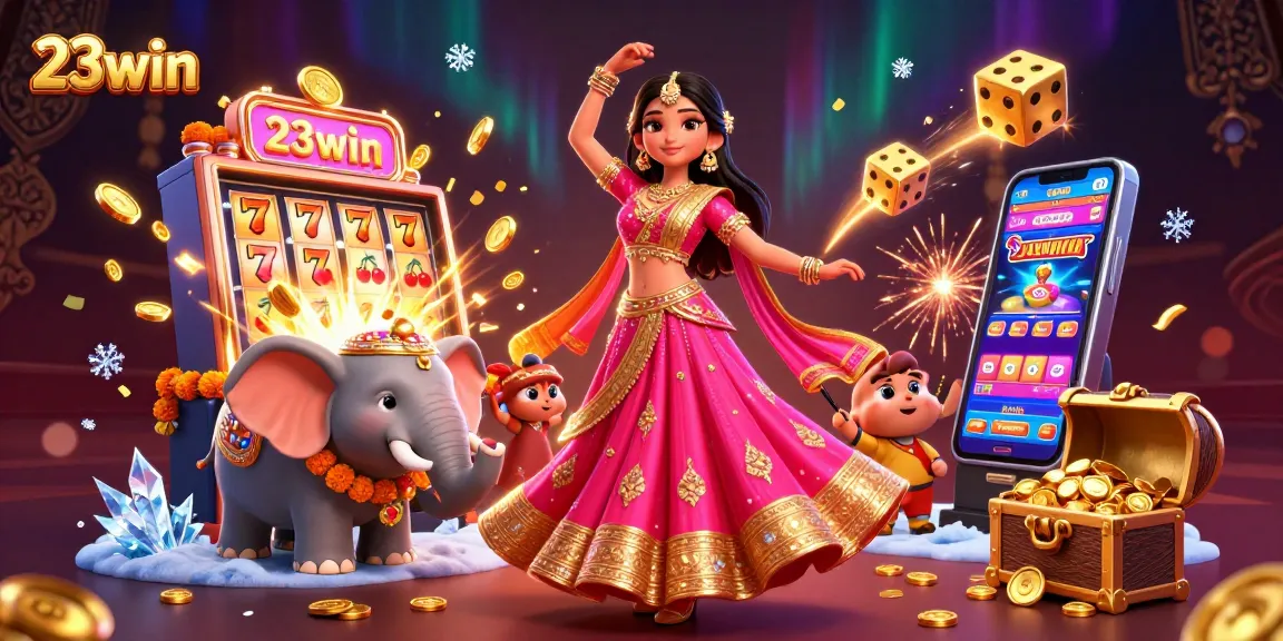 Spin to win at 23win with exciting jackpots and vibrant casino elements!