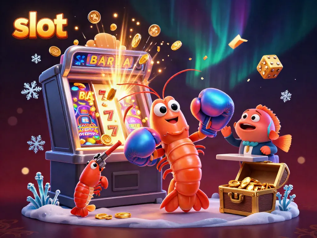 Experience exhilarating slot gameplay with vibrant 3D characters amidst a jackpot explosion.