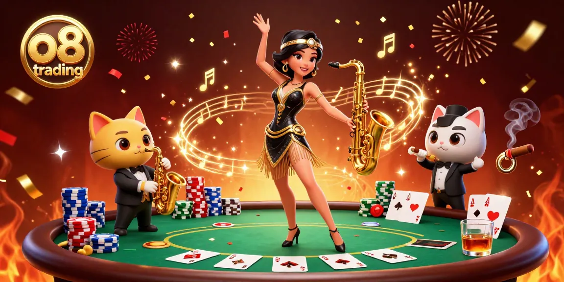 Experience thrilling gaming action and wins with o8 trading at a vibrant casino scene.