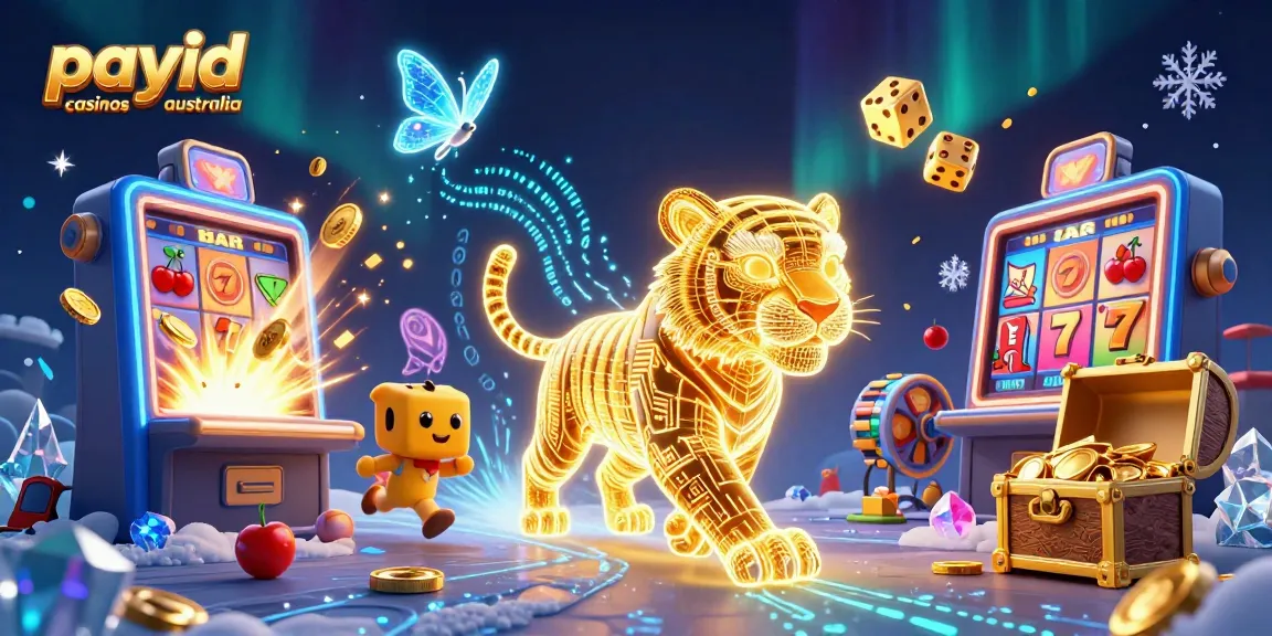 Play exciting games at payid casinos australia with a vibrant digital casino landscape brimming with jackpots and thrill.