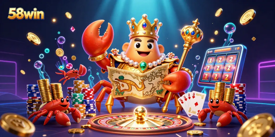 Engage with the vibrant world of 58win through immersive casino gaming featuring animated characters and dynamic elements.