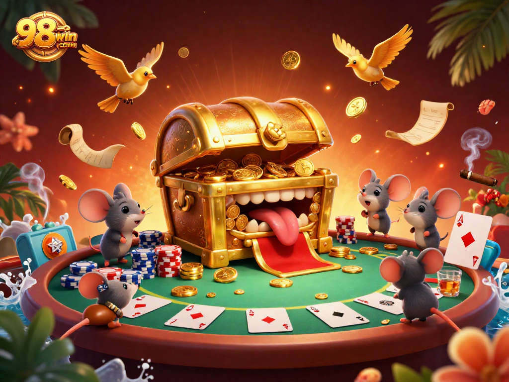 Experience riches at 98wincom with a vibrant casino scene full of poker excitement.