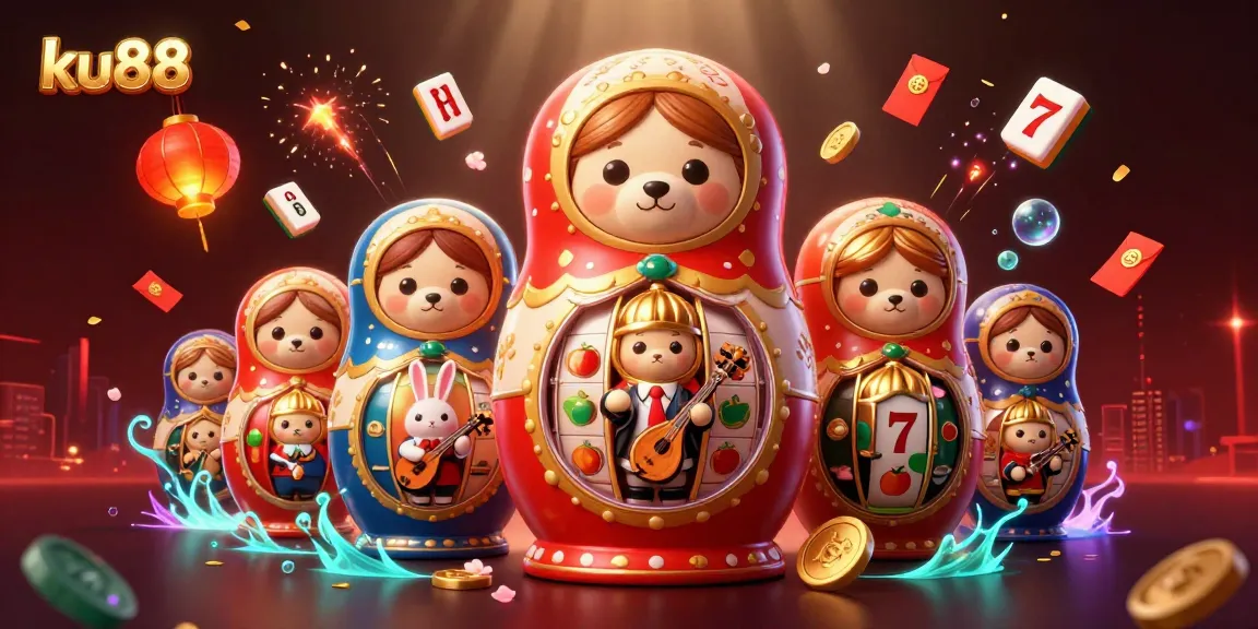 Enhance your casino experience with ku88’s vibrant 3D illustration showcasing delightful casino elements.