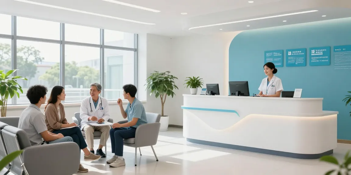 "Trustworthy healthcare services at link bl555, modern clinic environment offering patient care and wellness."