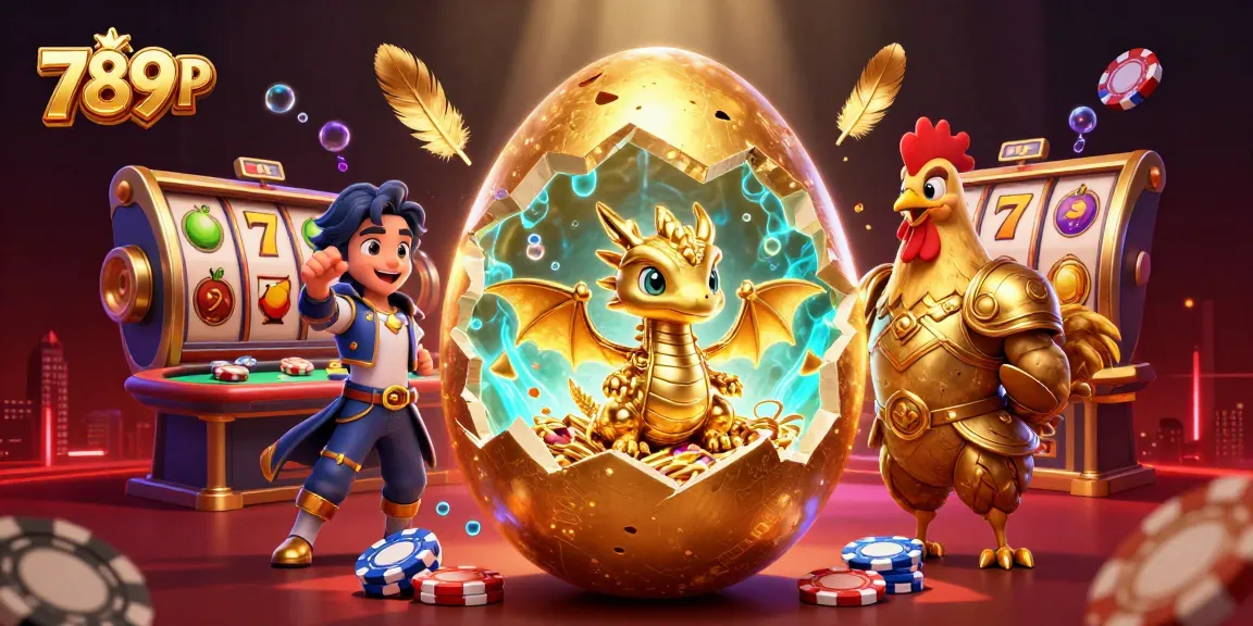 Join the excitement at 789P with a dynamic casino scene featuring a golden dragon and poker chips.