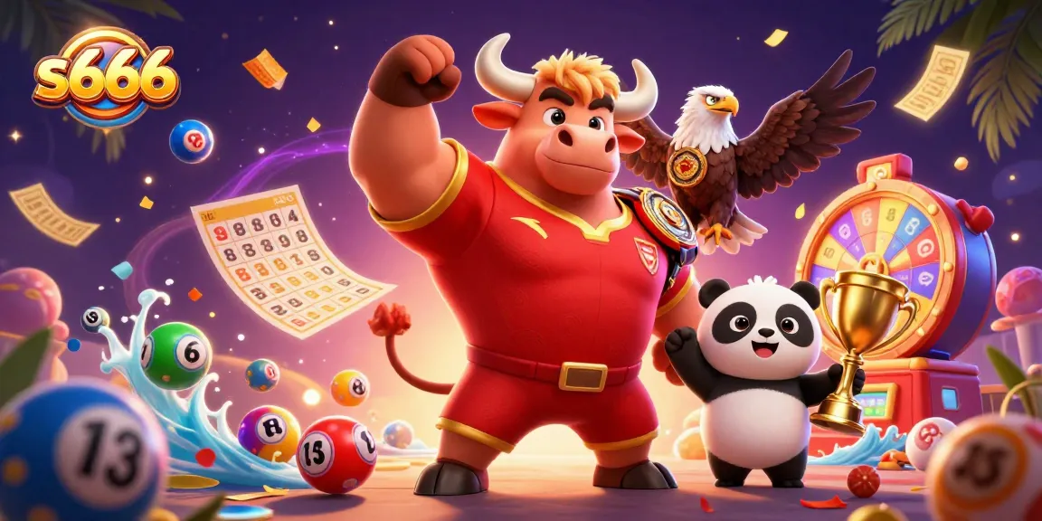 S666 players enjoy vibrant gaming thrill with colorful lottery balls and exciting prize elements
