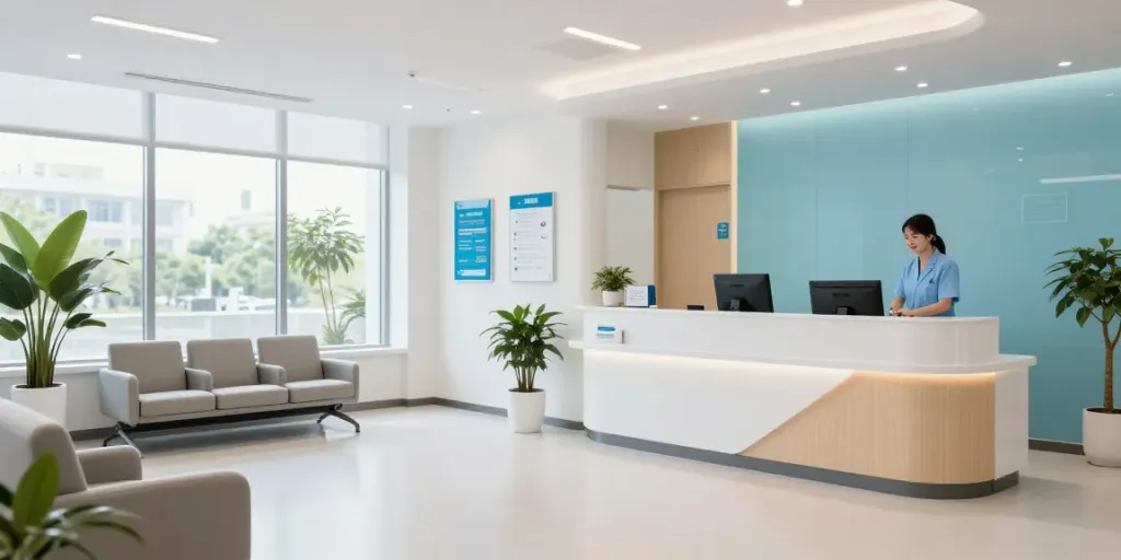 Schwarzkümmelöl Produkte in einer Gesundheitsklinik, die Patientenversorgung fördert.