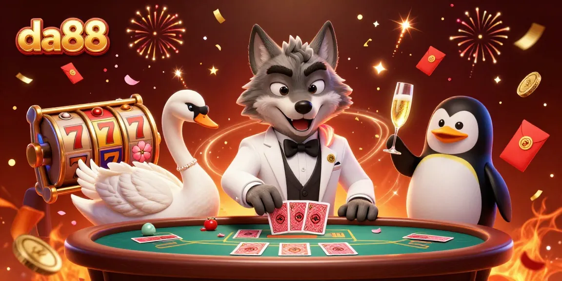 Engage with da88's exciting slots experience featuring vibrant characters and dynamic casino elements.