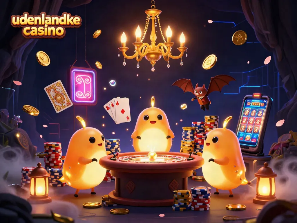 Experience the excitement of udenlandske casino with vibrant glowworms and casino action!