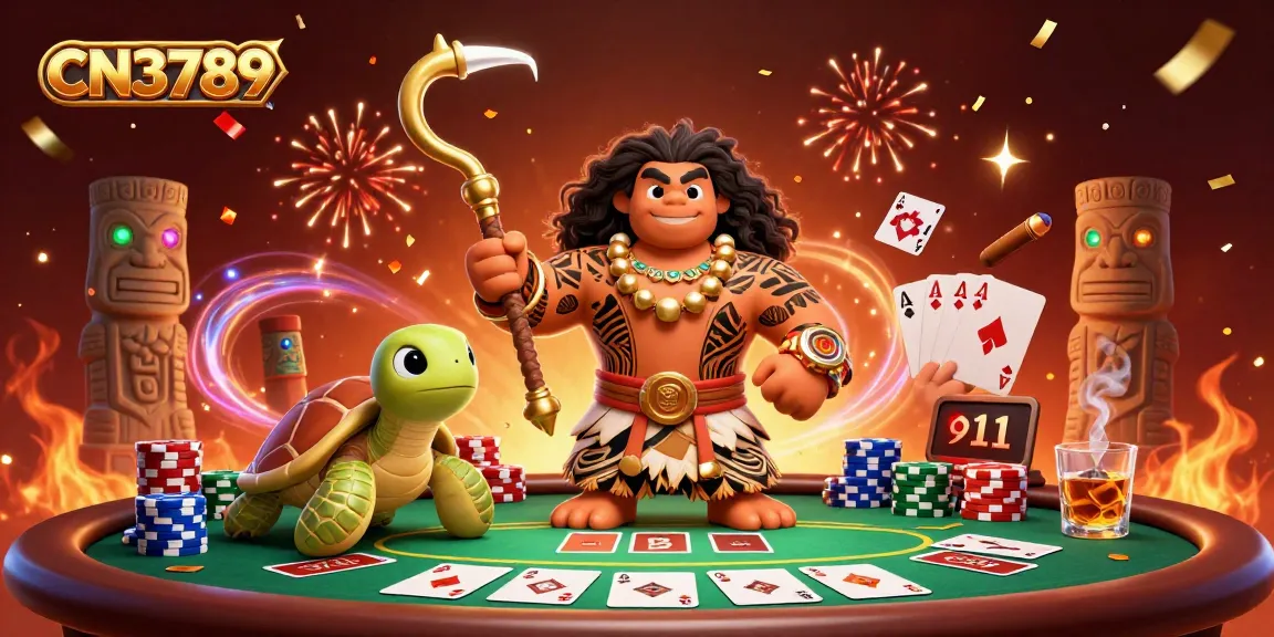 Engage with the thrilling CN3789 poker scene featuring a demigod hawk and colorful poker elements.