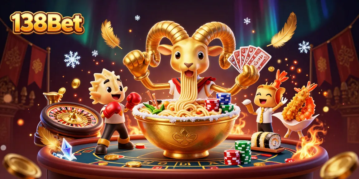 Experience thrilling gameplay with 138Bet’s dynamic casino scene featuring colorful characters and exciting betting action.