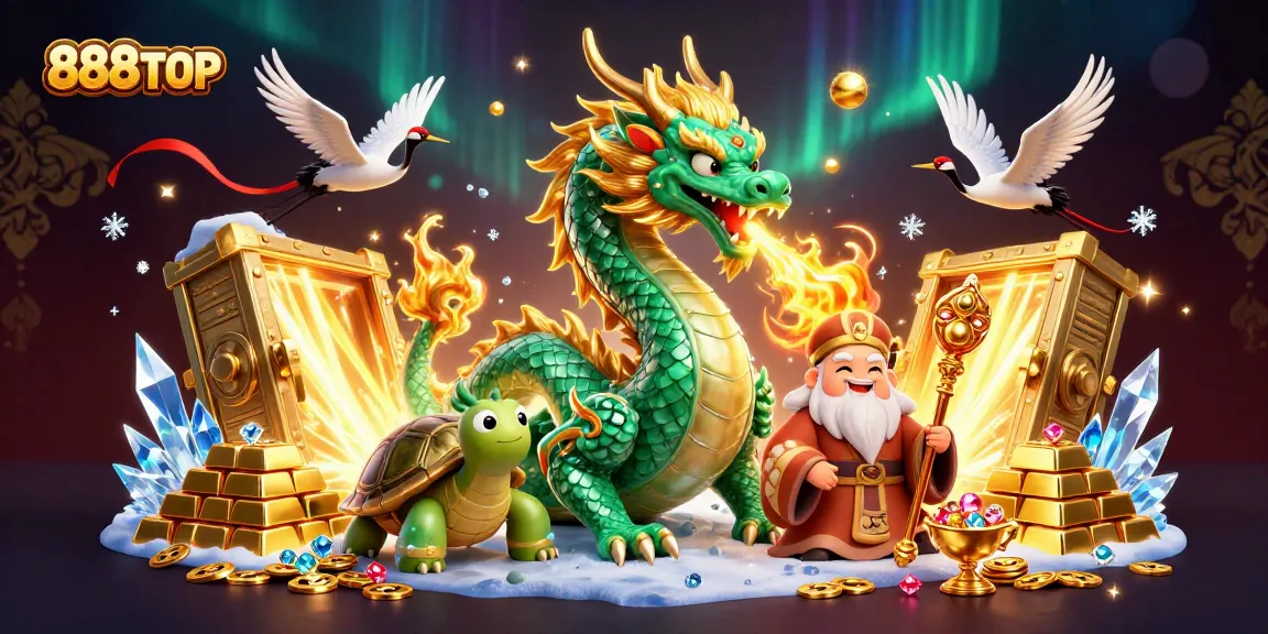 Experience thrilling adventure at 888TOP with enchanting creatures amid treasures and games.