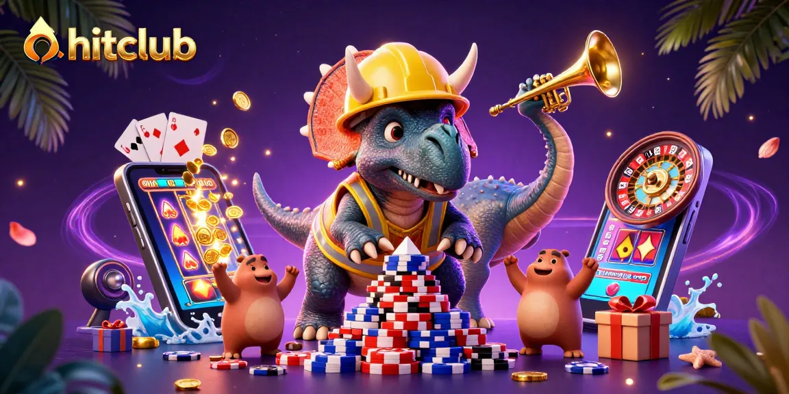 Experience the thrill of hitclub with a dynamic 3D casino scene packed with excitement and celebration.